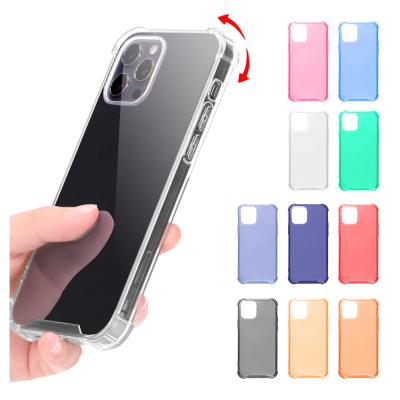 China Hot Selling Anti-fall Fashion TPU Shockproof Transparent Mobile Phone Case For Iphone 13 12 11 pro Max XR X series for sale