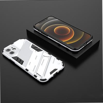 China Anti-drop New 2 in 1 PC TPU Kickstand Armor Corners Shockproof Anti-drop Phone Case For Iphone 11 12 pro Max Mini for sale