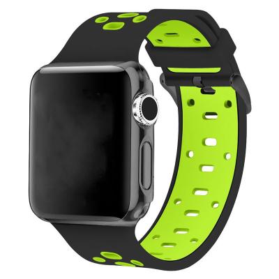 China Fabric Silicone Smart Watch Strap Band For Apple Watch Strap For Iwatch Band Series 5 4 3 2 1 for sale