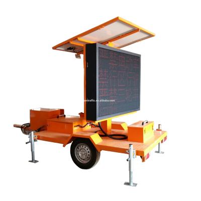 China Outdoor Aluminum Alloy Solar Changeable Message Sign Trailer High Customized Sign Post for sale