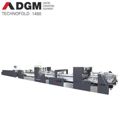 China Factory TECHNOFOLD 1450SL Fully Automatic High Speed ​​Automatic Folder Gluer with Tear Strip Tape Applicator for sale