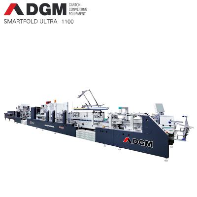 China ULTRA 1100 Line Automatic Corrugated Box Folder Gluer Food DGM SMARTFOLD Machine For Cartons for sale