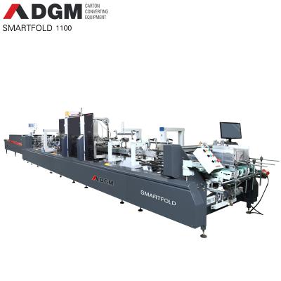 China Automatic Corrugated Food Line DGM SMARTFOLD 1100 Box Cardboard Folder Gluer Gluers Machine for sale