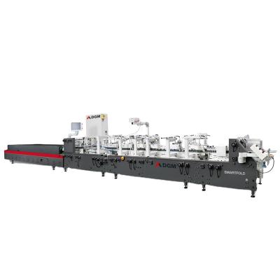 China Automatic Corrugated Food DGM Machine Line Box Cardboard Folder Gluer machine for cartons carton box folder gluer for sale