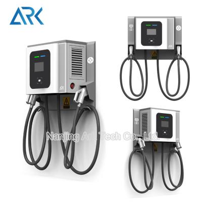 China CCS Chademo zwei verstopft schnellen 30KW EV Ladegerät-Punkt DCs, Ladestationen des allgemeinen Elektro-Mobil-400V zu verkaufen