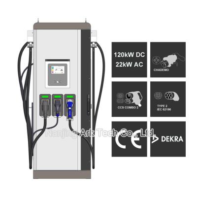 China Wechselstrom-Art-2 schnelle Ladestationen 120KW CCS CHAdeMO EV zu verkaufen