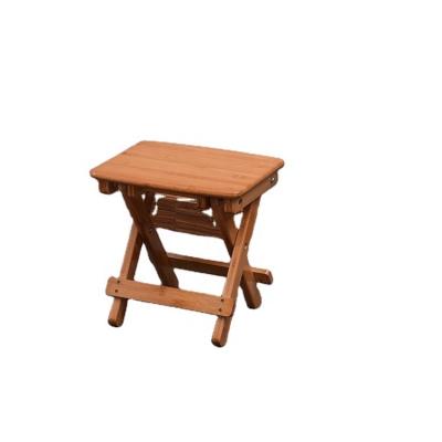 China Foldable Factory direct sales Natural color bamboo folding stool for sale