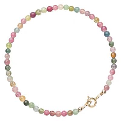 China Beautiful Natural Tourmaline Candy Color Tourmaline Bracelet, Crystal Tourmaline Bracelet Wholesale for sale