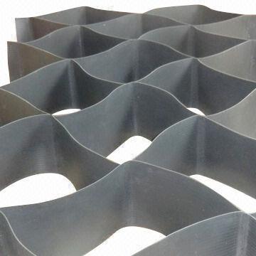 China HDPE Textured Slope Protection Geocell , Soil Erosion / Slope Stabilization Matting for sale