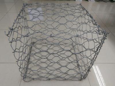 China Galvanized Gabio Wire Mesh Baskets Retaining Walls , Gabion Stone Baskets for sale