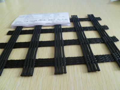 中国 私道の構造のための上塗を施してある小さい変形の道のアスファルト補強Geogrid 販売のため