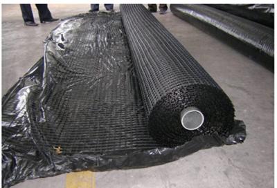 China Fiberglass Geogrid Light Weight Durable Geosynthetic Materials For Railway Foundation / Dike Slope for sale