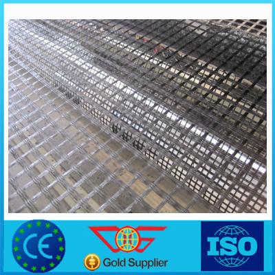 China 1m Width Asphalt Reinforcement Geogrid Self-Adhesive Warp Knitted Fiberglass Geogrids for sale