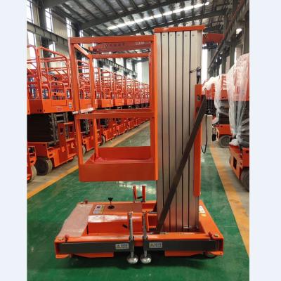 China Garment Shops HELI Alloy Vertical Personnel Lift Telescopic Aluminum Single Man Lift Crane Elevator for sale