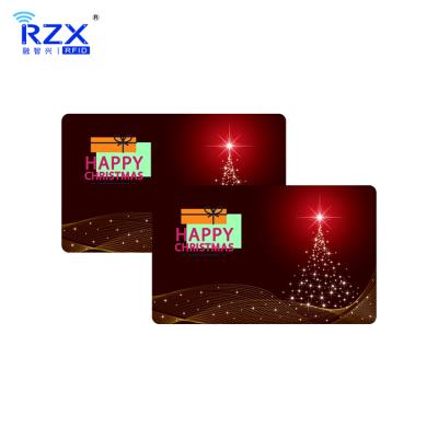 China The hot sale CR80 PVC plastic Christmas gift certificate from /supermarket/club etc. business / loyalty thank you card business card for sale