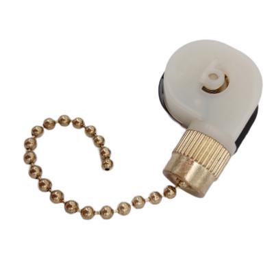 China Home Hotel 3A 250V AC Pull Chain Switch Ceiling Fan Electric Lamp Switch Fan Light Switch For Lamp Ceiling Fan Light for sale