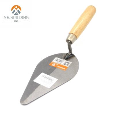 China Favorable Price MR-101 MR.BUILDING Wooden Handle Color Customized Masonry Tools Brick Trowel for sale