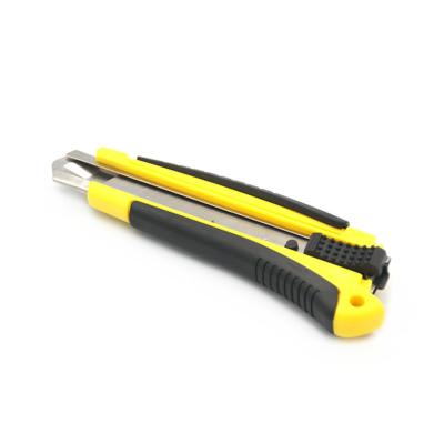 China Utility Cutter MR.BUILDING MR-543 18mm Auto Lock Slide Anti Slip Instant Open Utility Knife Blade for sale