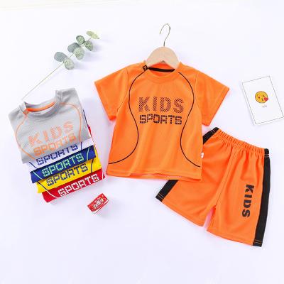 China Fashion Summer Boy Kids QUICK DRY Sportswear Kids Toddler Girl Sports Top and Shorts Clothing Set for sale