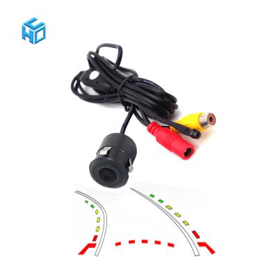 China 720*480 12V Dynamic Trajectory Moving Guide Line Camera Car Reverse Backup Rear View Camera for sale