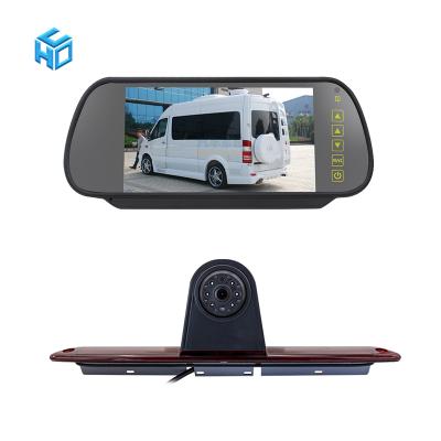 China 720*480 12V Night Vision 3rd Brake Light Reversing Camera Kit + 7 inch Mirror Monitor For Mercedes Benz Sprinter VW Crafter 2007-2019 for sale