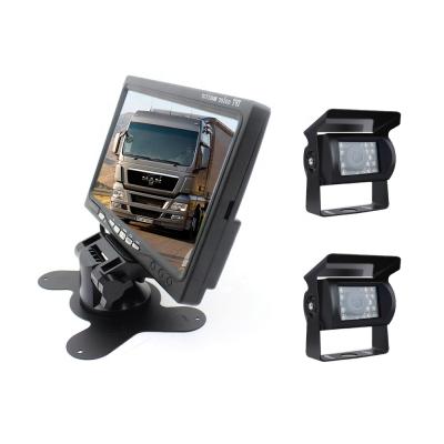 China 648*448 12v 24v Truck Camera Trailer Reversing Auto Flap Rear View Camera 7 Inch Monitor System Vehicle Backup Cameras for sale