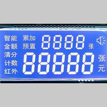 China Negative Blue Character STN LCD Module SRX1007 for sale