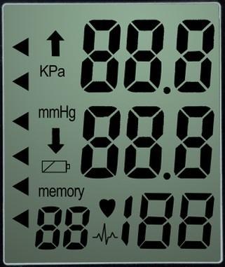 China Transmissive Character Display TN LCD Medical Device Display SRX0752-TZ0 for sale