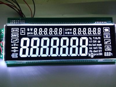 China VATN Customized Black LCD Display With White Led Backlight SRX1028 for sale