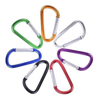 China For Garment Wholesale Bag Locking Swivel Mounting Snap Hook Clips Custom Logo Shaped Key Chain Aluminum Carabiner for sale