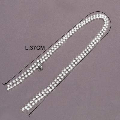 China High Quality Fashion Shoe Chain Nice Design Romantic Diamond Shoe Part Decoration Shiny Shoe Chain for sale