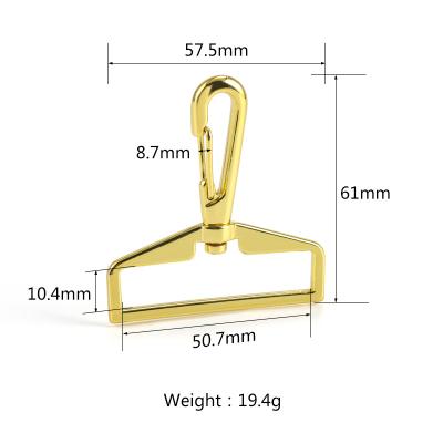 China High Quality Bags Factory Price Customize Logo Metal Dog Snap Hooks Ring Swivel Clasp Hook Key for sale