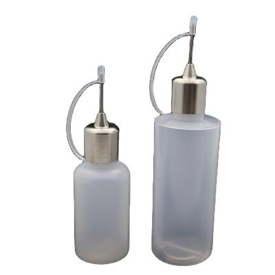 China FATUBE PE Sustainable Empty Pressing Type Syringe Bottle With Nozzle 1PCS for sale