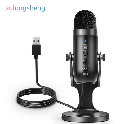 China Retail and wholes professional desktop usb condenser wired mikrofon microphone live broadcasting rophone for sale