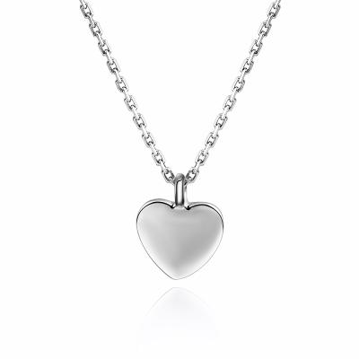 China TRENDY Trendy Valentines Day Heart Necklace Sterling Silver for sale