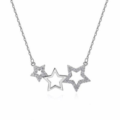 China FASHIONABLE hot sale star s925 sterling silver necklace for sale