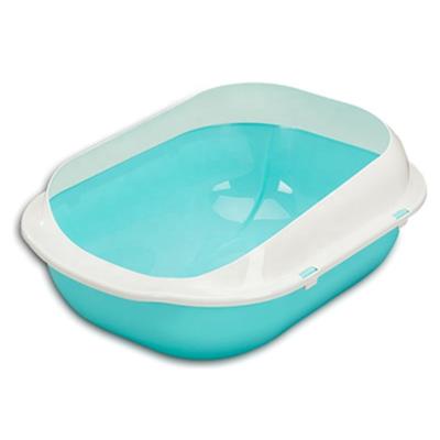 China OEM xxl pet cat toilet bowl evo plastic easy open base viable cat litter box friendly box OEM interior design for sale