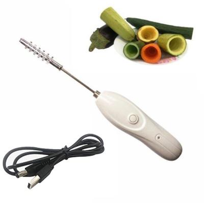 China FF313 Kitchen Tool Stored Electric Vegetable Fish Scale Remover Stainless Steel Fruit Hollow Puncher for sale