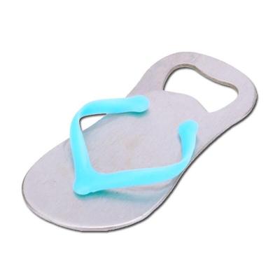 China Viable Flip Flops Beer Bottle Opener Stainless Steel Slipper Bottle Clip Wedding Gift Bottle Lid Clip Clamp for sale