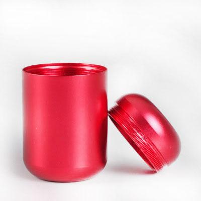 China P85 Wire Recyclable Spiral Mouth Sealing Metal Tea Tin Can Capsule Metal Canister Strong Aluminum Alloy Tea Cans Mini for sale