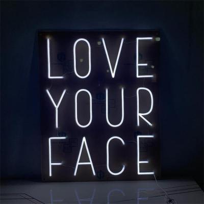 China led neon strip wholesale led lighting custom neon sign led sign advertising love your face cable led neon sign for sale