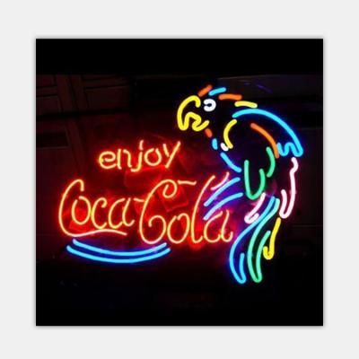 China Wholesale neon tube china factory price glass tube metal frame and custom enjoy cola beer bar bar neon light neon sign for sale