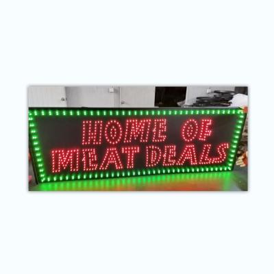 China China factory price wholesale custom indoor animation glow hunting meat business home led sign for sale