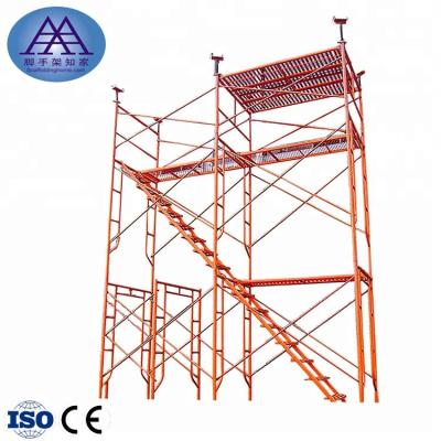 China Heavy duty durable construction engineering h frame scaffolding for external wall falsework frame scaffolding for sale