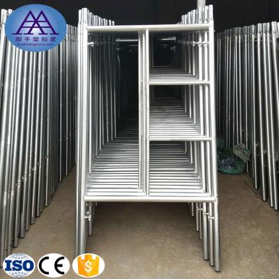 China Hotel Frame Scaffold Construction Mobile Stage Scaffold Heavy Duty Galvanized H Ladder Frame Scaffolding Customized for sale