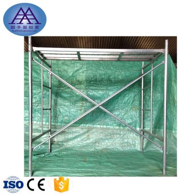 China Traditional Foshan Galvanized Walk Through Ladder Frame Scaffolding Tower For Construction for sale