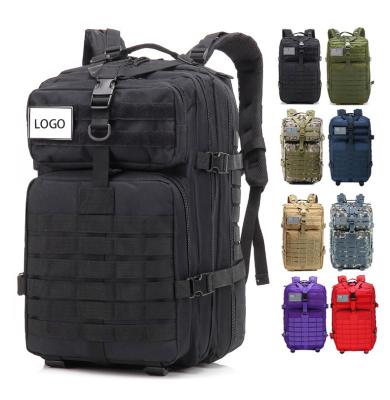 China Hot Sale 600D Molle Waterproof Durable Nylon Backpack Survival Tactical Military Bag For Camping Trekking for sale