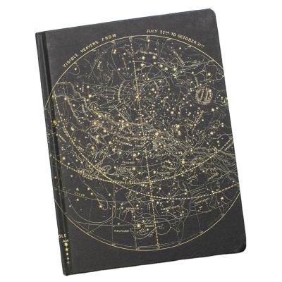 China Line/Dot/Custom Pages Custom Leather Paper Fabric Star Chart Night Sky Hardcover Notebook Graph Notebook Pregnancy Journal for sale