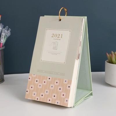 China Custom Printing Table Calendar 2022 Perpetual 16-Month Calendar Planners with 16 Pockets, 4 Sticker Sheets and 90 Notes for sale