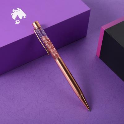 China 2020 New Promotional Pen Luxury Environmental Logo Print Metal Ball Pen With Colors for sale